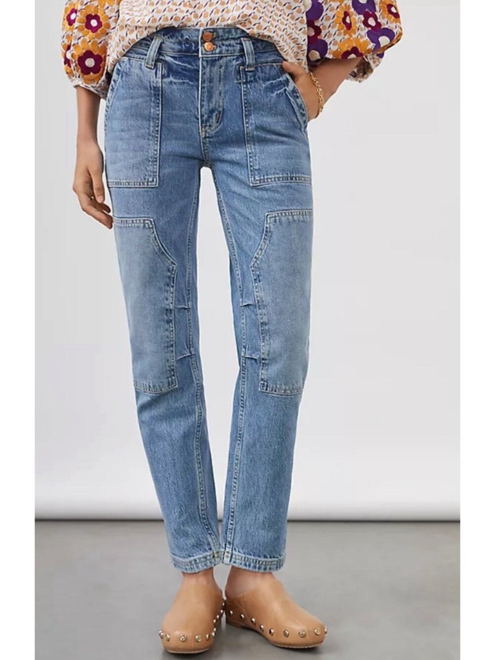 Anthropologie Pilcro The Wanderer Barrell Relaxed Jeans Size 25- 28x29  Boho